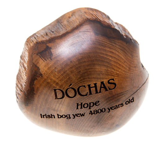 Wishstone DÓCHAS Hope Irish bog yew 4800 years old